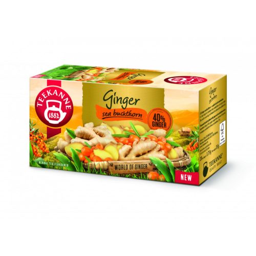 Teekanne ginger homoktövis ízű gyömbér tea 35 g